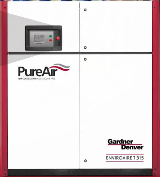 ENVIROAIRE T 75-315 SABİT DEVİRLİ VE TVS 110-315 İNVERTÖRLU İKİ KADEMELİ YAĞSIZ VİDALI KOMPRESÖRLER